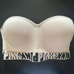 PINK Strapless Bra Bandeau smallDD
